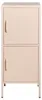 BELIANI Hoher Aktenschrank Beige Stahl 40x40x102 cm mit 2 Produktbild-Vorschau 4