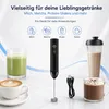 Elektrischer Milchaufschäumer-Stab USB-C – Kabelloser Produktbild-Vorschau 2