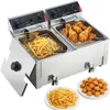 VEVOR Profesionálna elektrická fritéza s dvoma nádobami, Náhľad obrázku produktu 1