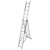 A silver multi-purpose ladder is shown against a white background. Podgląd zdjęcia produktu