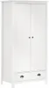 vidaXL Šatní skříň se 2 dveřmi Hill White 89x50x170 cm Náhled obrázku produktu 8