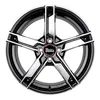 16 Zoll MAM W4 5x112 ET48 Alufelgen BLACK FRONT POLISH Produktbild-Vorschau 2