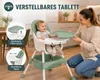 Baby Vivo Design 2in1 Kinderhochstuhl - Oscar in Grün Produktbild-Vorschau 2