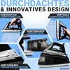 Collage of images showcasing the features of a steam iron. Produktbild-Vorschau