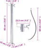 vidaXL Kolumna wodna do ogrodu 60 cm okrągła ze stali Podgląd zdjęcia produktu 6