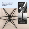 Slnečník FCH, záhradný slnečník, Ø 300 cm, balkónový Náhľad obrázku produktu 7