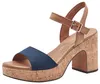 MARCO TOZZI Damen Sandalette hoher Schuh Riemchen Korkoptik Produktbild-Vorschau 3