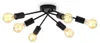 Plafonnier rétro à 6 lampes I pivotant I courbe I E27 I Voir les images du produit 1