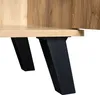 MODFU Buffet en Bois Naturel, 4 Portes, 160,5x35,5x78 cm, Voir les images du produit 8