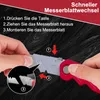 Klapp-Cuttermesser 4er Set mit 40 Ersatzklingen Produktbild-Vorschau 3