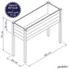 WONDERMAKE Velký dřevěný vyvýšený záhon pro zahradu balkon Náhled obrázku produktu 12