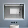 Badspiegel mit Beleuchtung 90x60cm Badezimmerspiegel Produktbild-Vorschau 3