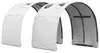 vidaXL, tunnel pour lit, 2 pièces, blanc, polyester Voir les images du produit 1