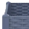 Close-up view of a gray raised garden bed with a woven texture. Produktbild-Vorschau