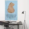 Mr. & Mrs. Panda Wandteppich Bär Schulterblick - Blau Produktbild-Vorschau 4