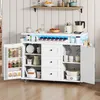 Küchenwagen mobil mit klappbarer Arbeitsplatte, 120 x 42 x Produktbild-Vorschau 10