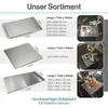 Arbeitsplatte aus Edelstahl 1100x500x20mm Produktbild-Vorschau 6