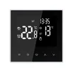 A digital thermostat display with various icons and temperature readings. Podgląd zdjęcia produktu