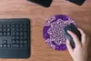 MuchoWow® Mauspad Mousepad Rosa - Lila - Muster - Barock Produktbild-Vorschau 5