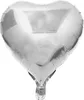 Balon foliowy serce, srebrny, ok. 45 cm Podgląd zdjęcia produktu 1