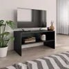vidaXL TV skrinka čierna 80x40x40 cm Drevo Materiál Náhľad obrázku produktu 2