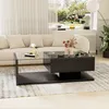 A modern living room scene with a couch, coffee table, and window view. Podgląd zdjęcia produktu