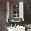 Kúpeľňová zrkadlová skrinka Vicco Eden Šedá 70 x 77.5 cm s Náhľad obrázku produktu 4