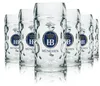 6x Hofbräuhaus München Bierglas 0,3l Krug HB Konturglas Produktbild-Vorschau 2