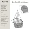 tectake® Hängesessel Samira 80 x 81 x 139 cm Produktbild-Vorschau 5