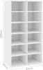 vidaXL Étagère à chaussures blanche 54x34x100,5 cm Bois Voir les images du produit 8