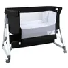 Babybett 6-stufig verstellbares Beistellbett mit Rollen &  Produktbild-Vorschau 3