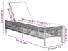 vidaXL Sonnenliege mit Auflage Braun Poly Rattan Produktbild-Vorschau 8