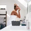 Úložný koš Relaxdays s víkem, vzhled proutí, organizér do Náhled obrázku produktu 3