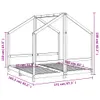 Cloris Designermöbel Kinderbett Schwarz 2x(80x160) cm Produktbild-Vorschau 9
