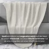 Kuscheldecke Strick OEKO-TEX 140x190 weiß wollweiß - warme Produktbild-Vorschau 2