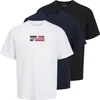 Jack & Jones T-Shirt CORP Kurzarmshirt 3er Pack Produktbild-Vorschau 1