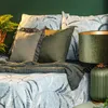 Pościel bawełniana z recyklingu MONTE 220X200 oliwkowa Podgląd zdjęcia produktu 10