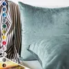 Lionmood Premium Samt Kissenbezug Türkis 50x50cm -1er- Produktbild-Vorschau 1