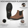 PAULGOS Herren Chelsea Boots Echtes Leder, Stiefeletten Produktbild-Vorschau 3