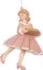 Clayre & Eef Pendentif de Noël fille 11 cm rose plastique Voir les images du produit 1
