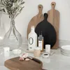 3er Set Serviertabletts HEARTS schwarz L. 52cm Mango Holz Produktbild-Vorschau 2