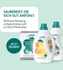 Marketing image featuring cleaning products with text overlays and product bottles. Produktbild-Vorschau