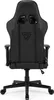 The back view of a black gaming chair. Produktbild-Vorschau