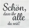 Servietten "Sprche" 20er Pack 2-fach sortiert Produktbild-Vorschau 1