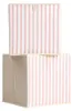 HOMLA LINETA Aufbewahrungsboxen in pink gestreift 2 Stk. / Produktbild-Vorschau 1