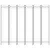 A product image of a white metal garden trellis with circular decorative elements at the top. Náhled obrázku produktu