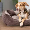 4L Textil MOLLY Kuscheliges Cord Hundebett mittelgroße Produktbild-Vorschau 8