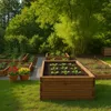 HolzGarden Orto Rialzato In Legno 120x30x75 cm Impregnato Anteprima dell’immagine prodotto 3