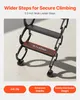A close-up view of a black ladder with orange accents and text overlays highlighting its features. Anteprima dell’immagine prodotto