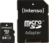 Intenso MicroSD carte mémoire 64GB + adaptateur SD Voir les images du produit 1